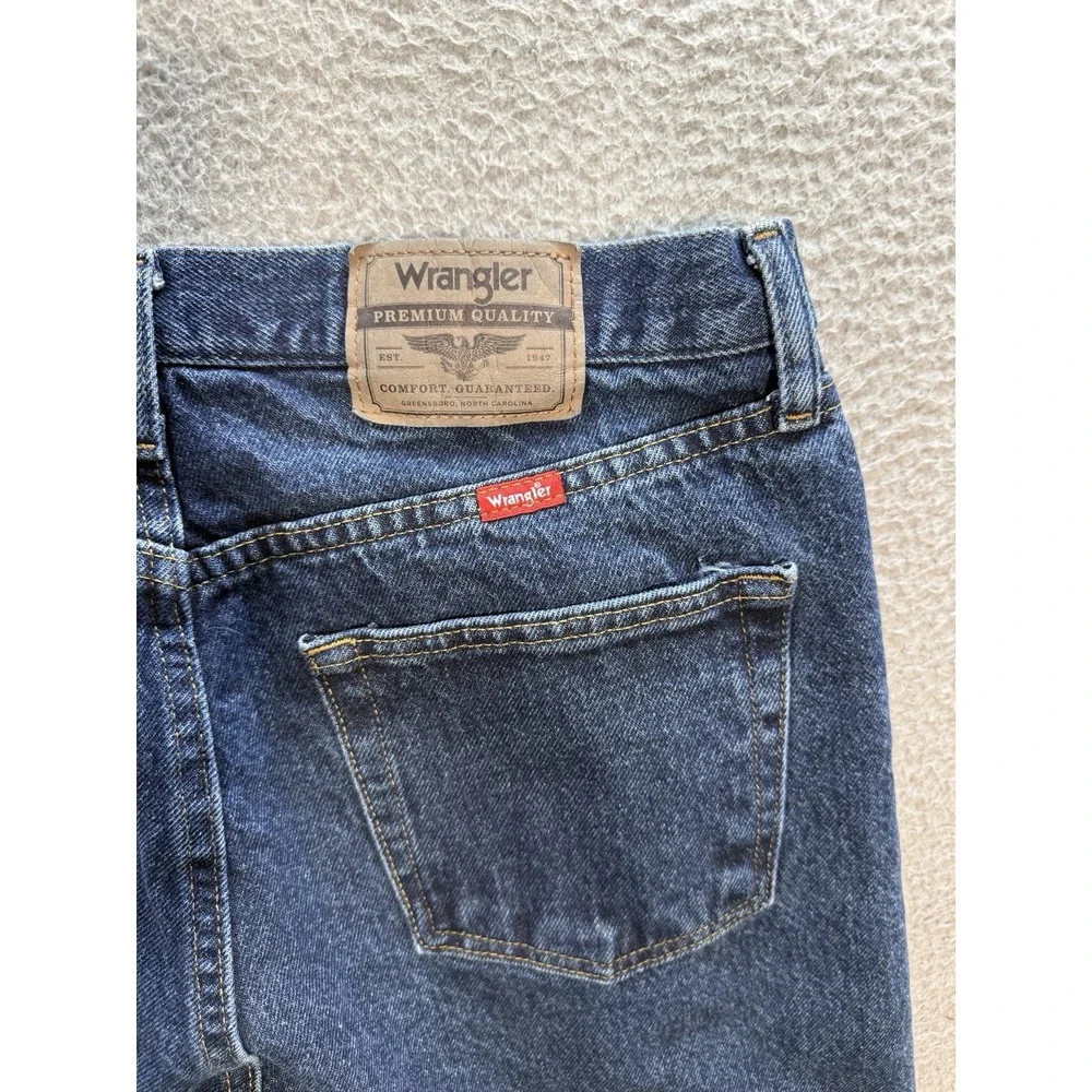 Wrangler‎ Jeans Mens 33x32 Blue Denim Regular Fit Workwear Chore Skater Grunge